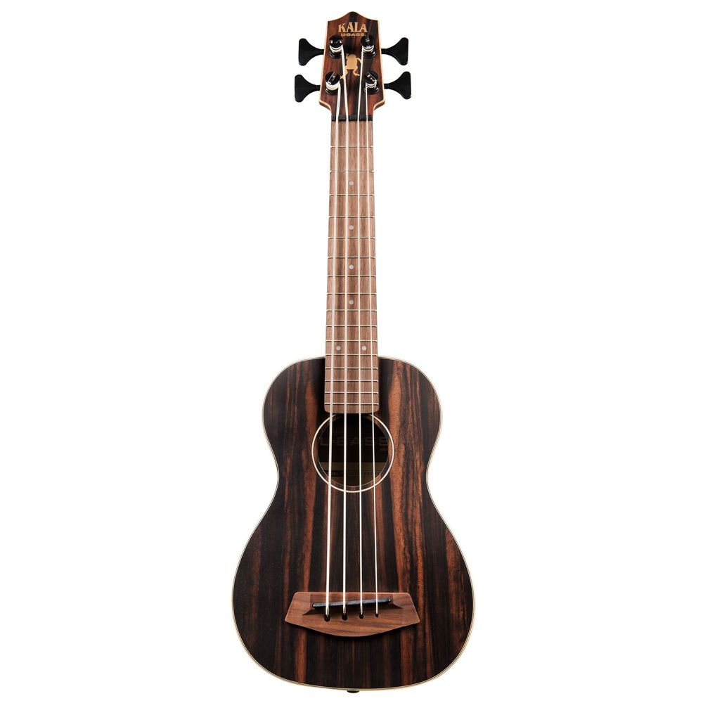 NEW Kala UBASS Striped Ebony Acoustic Electric Ukulele with Round Wound Strings eBay